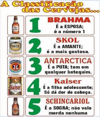 A classificação das cervejas